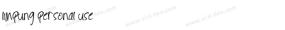 limpung personal use字体转换